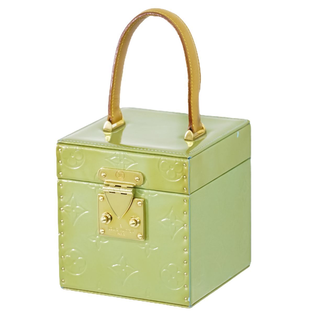 ルイヴィトン LOUIS VUITTON LV ブリーカー ヴェルニ レザー バニティ 