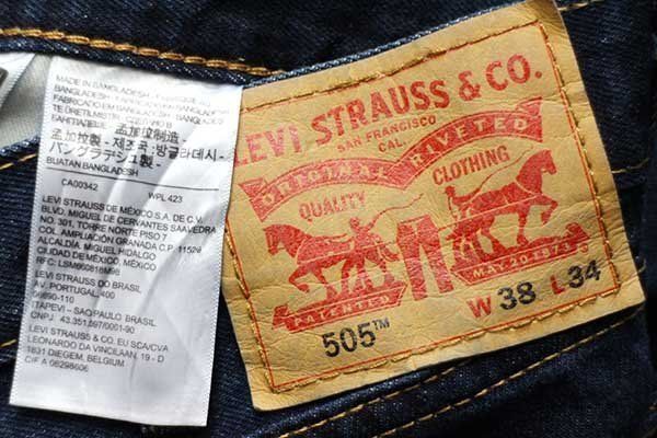 Levi'sリーバイス 505 デニムパンツ w38 L34☆SDP2005 ジーンズ