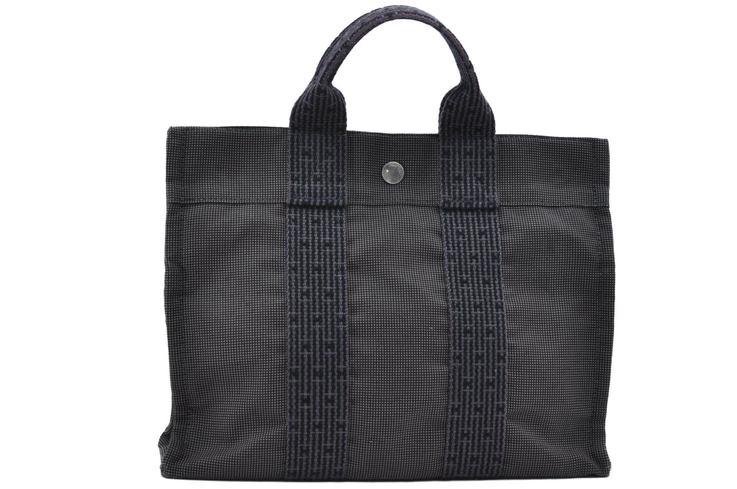 HERMES エールラインPM ハンドバッグ キャンバス レディース [中古]