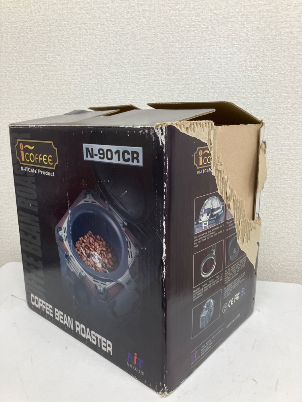 未使用】i-coffee 電動焙煎機コーヒービーンロースター N-901CR