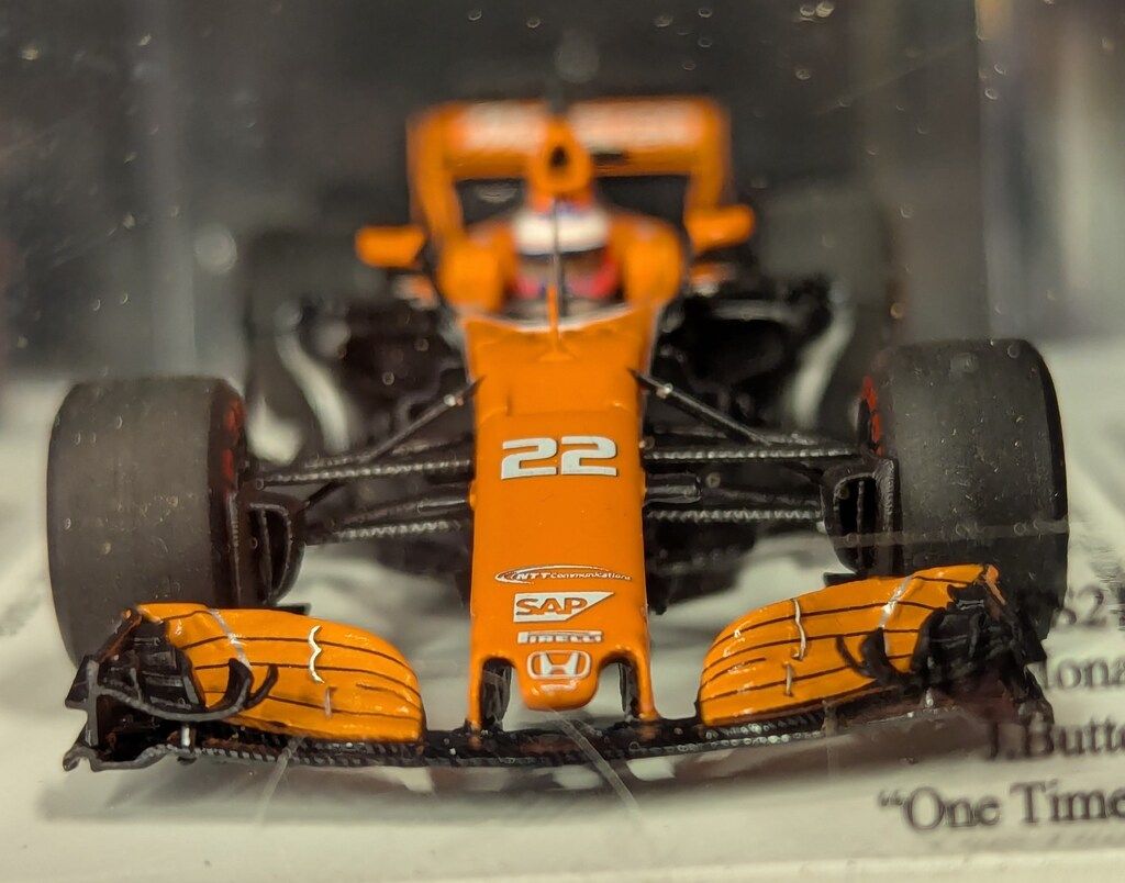 MINIMAX 1/43 sparkmodel F1 F1速報 MonacoGP J.Button One Time Only