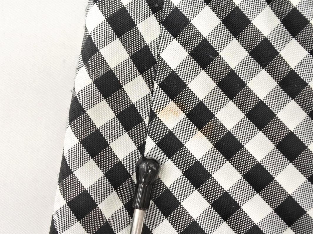 Courreges クレージュ チェック スカート size36/白x黒