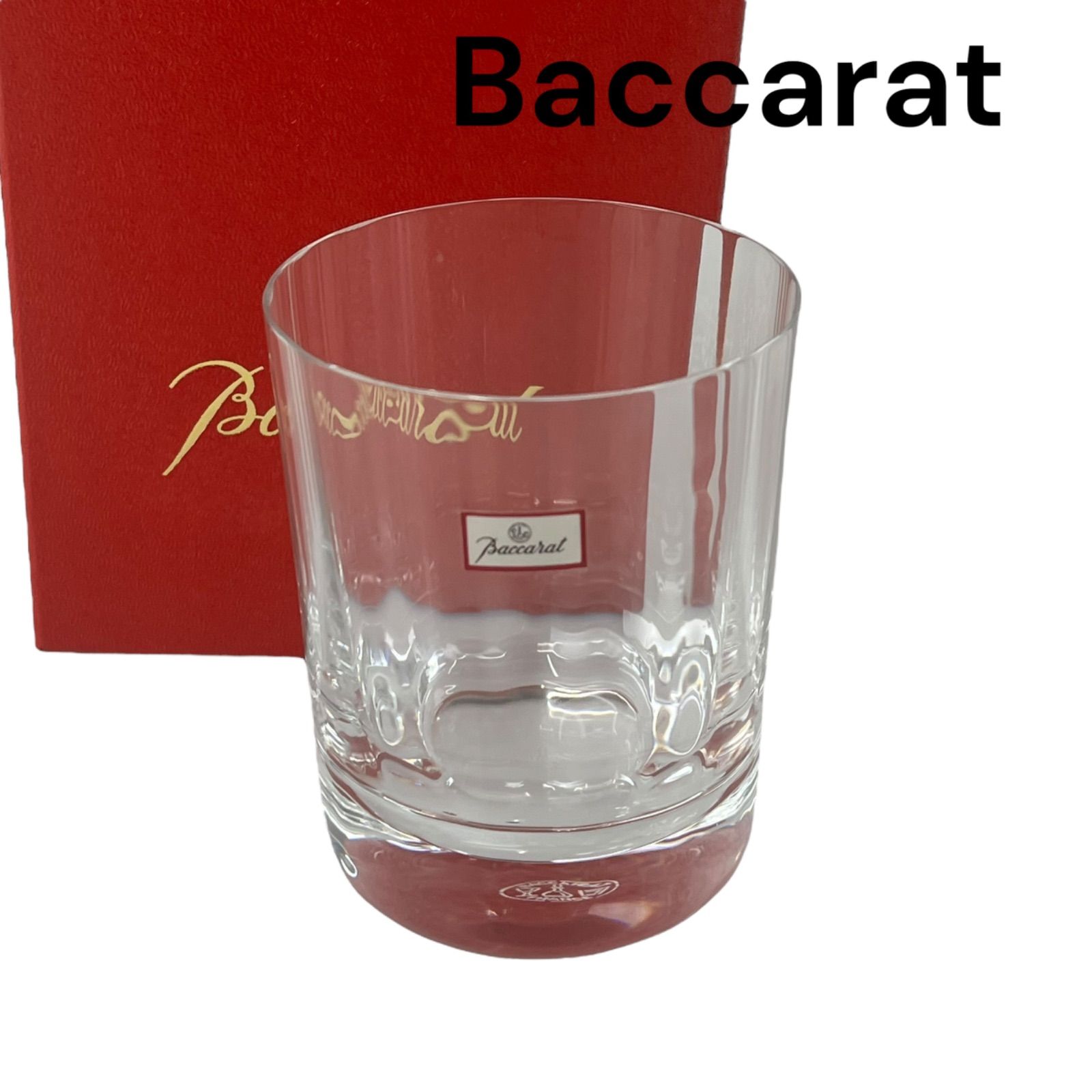 未使用 バカラ Baccarat クリスタル ロック グラス 箱付き S5S504 