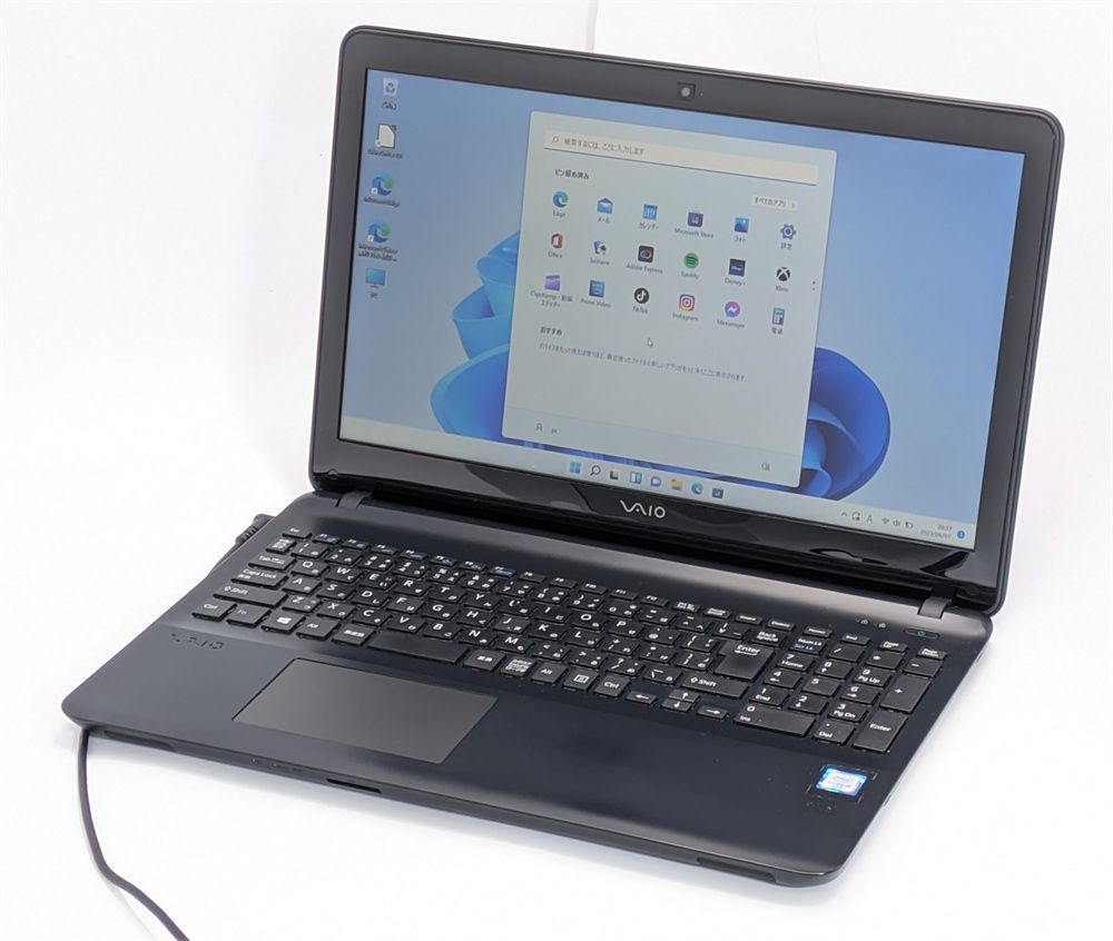 保証付 新品SSD Wi-Fi有 15.6型 ノートパソコン SONY VJS151C11N 中古