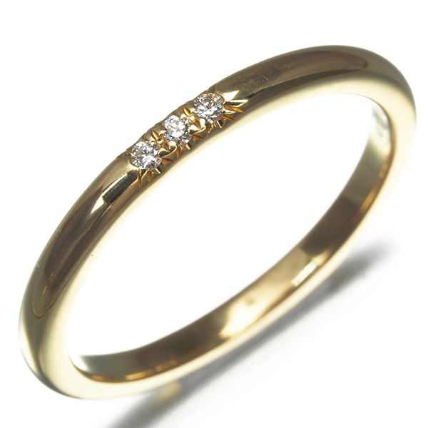 豊富な商品を即検索。 ティファニー リング ダイヤ ダイヤモンド フォーエバー クラシックバンド ウェディング 2mm 3P 12号 K18YG 177576 安全な