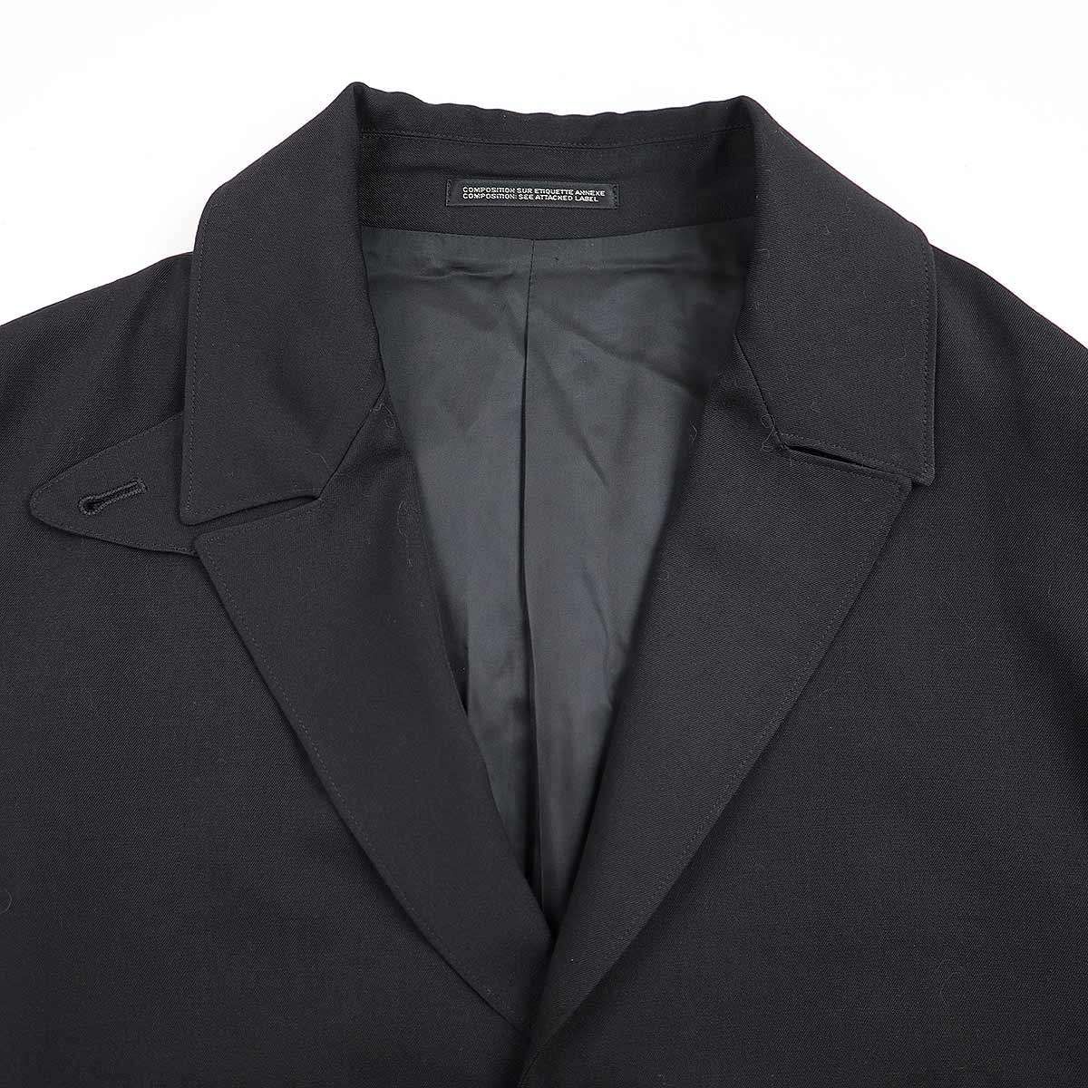 ヨウジヤマモト プールオム ジャケット ウールギャバ リバーシブル ブラック Yohji Yamamoto POUR HOMME ヨウジヤマモト プールオム 23AW