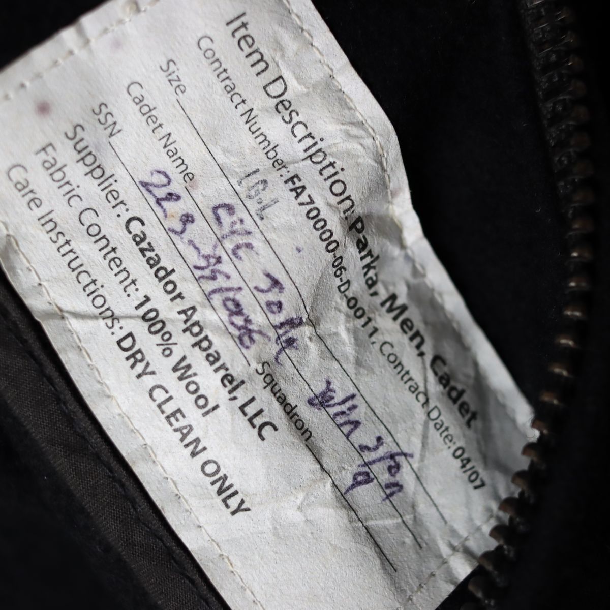 00s USAFA CADET COAT カデットコート 米空軍士官学校 1970〜1980's USAFA “ カデットコート（Cadet Coat） ” - CAPRi SHOP