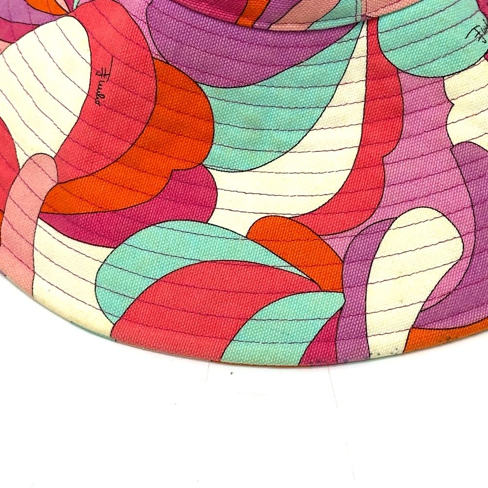 Emilio Pucci エミリオプッチ ハット プッチ柄 キャンバス マルチ