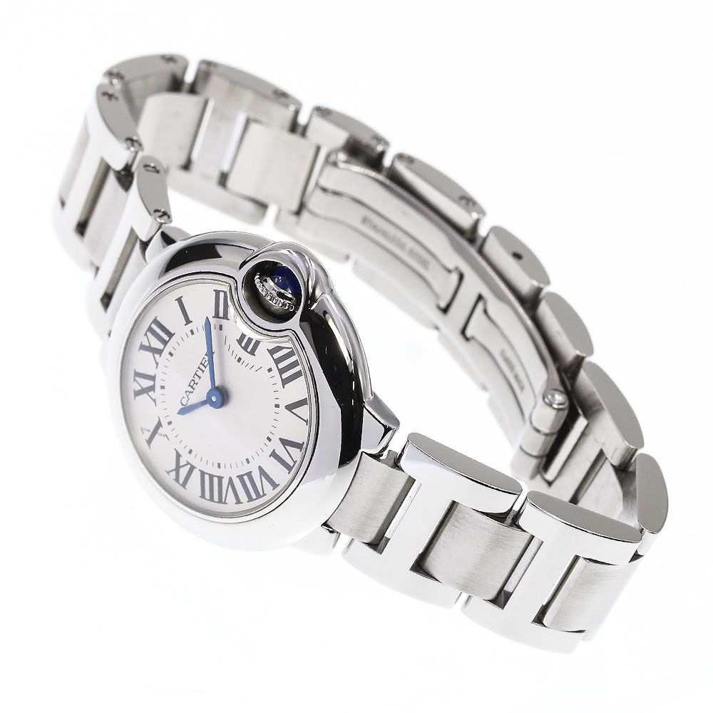 ☆美品【CARTIER】カルティエ バロンブルーSM W69010Z4 クォーツ レディース_717503【ev15】 CARTIER ヴィンテージ カルティエ バロンブルー SM W69010Z4 クォーツ