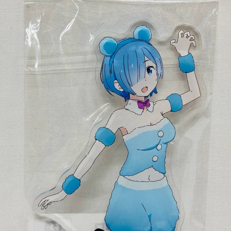 リゼロ C104 アクリルスタンド 2点 セット ふわふわどうぶつコス Ver