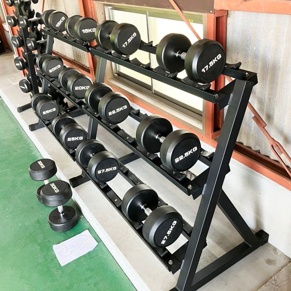引取限定/配送不可/中古】ラバーダンベルセット ダンベル (12