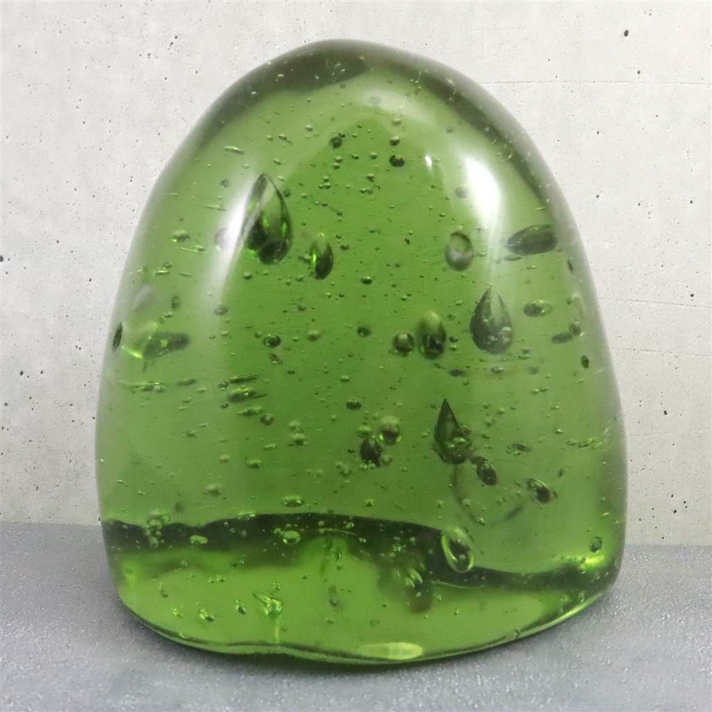 インドネシア産アンダラクリスタル ポリッシュ グリーン 若草色 765g 榎本通商55809