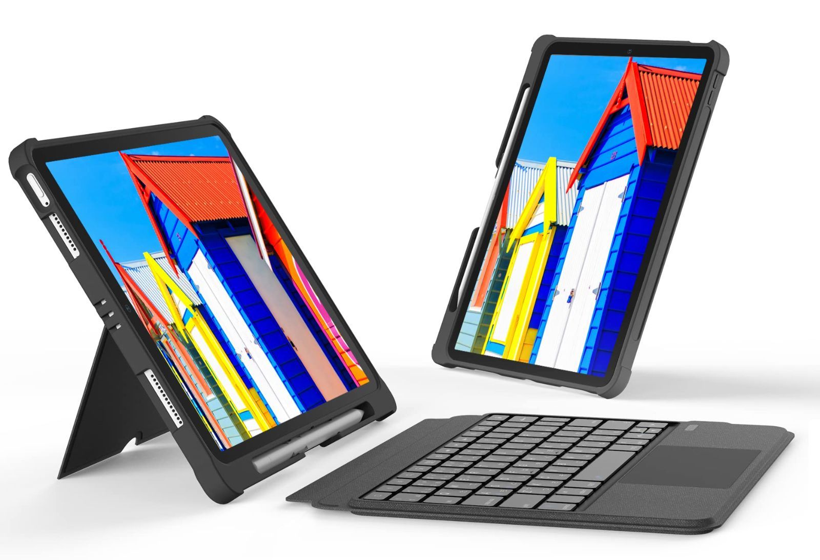 Size:10.9/11インチ 【高級版】iPad Air キーボード 11インチ 第6世代 ipad air キーボード ケース 10.9インチ 第5世代 第4世代 日本語配列 ipad pro キーボード付きケース11インチ 第1世代 第2世代 第3世代