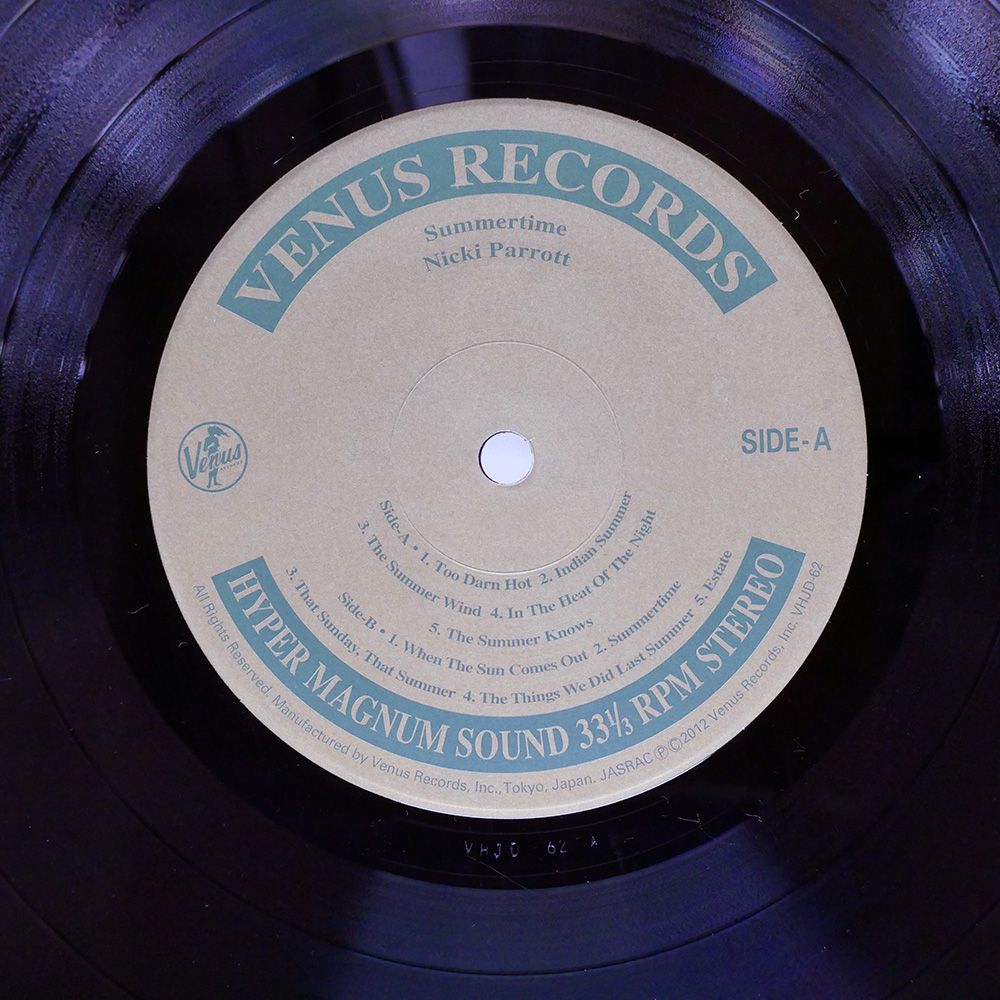 盤 NICKI PARROTT SUMMER TIME VENUS VHJD 62 LP その他 レコード CD DVD ブルーレイ