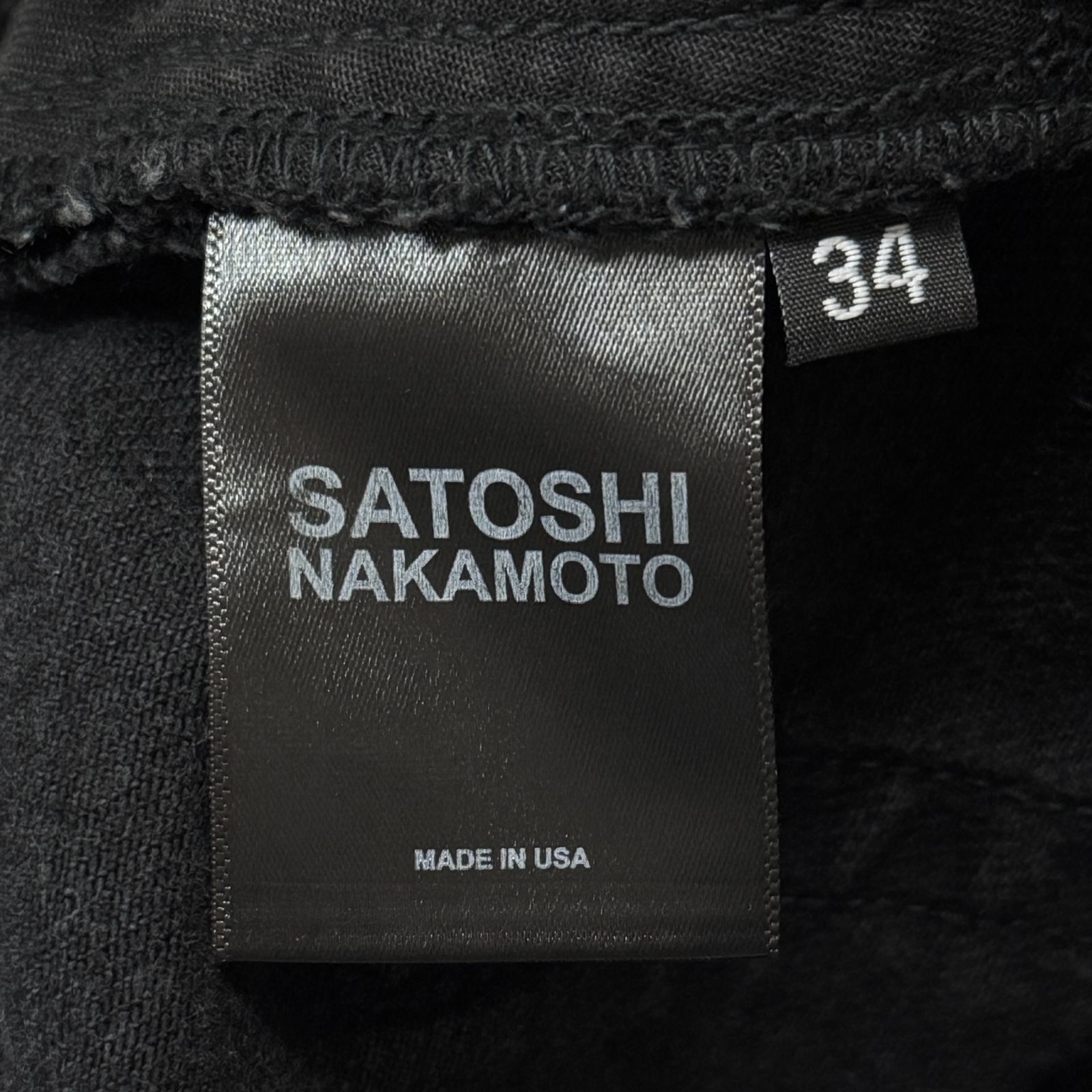 参考上代129800円 SATOSHI NAKAMOTO 25SS BAGGY MOTO PANT / WASHED 