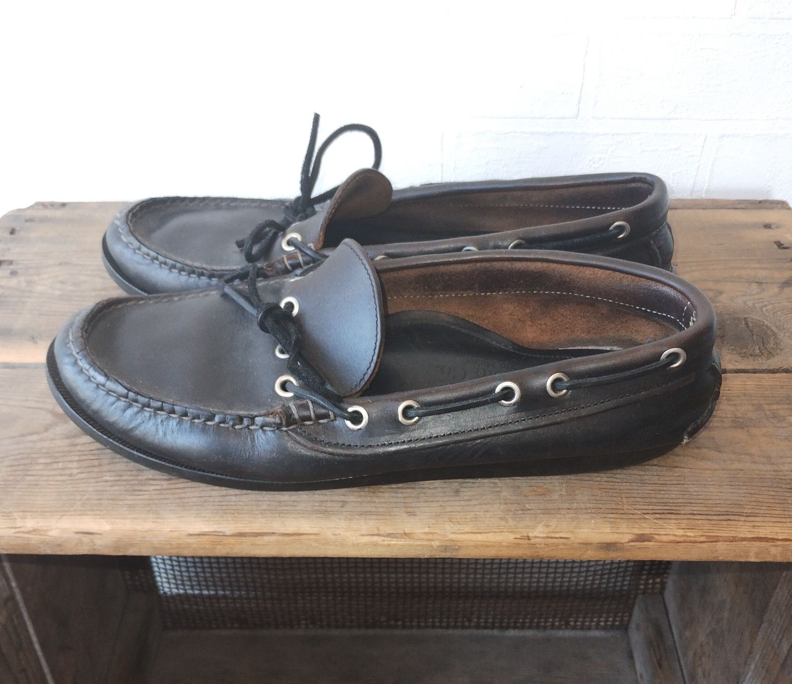 ■ Quoddy Trail Moccasin クオッディートレイルモカシン ■ レザーデッキシューズ ■ Made in Maine ■ SSS1054