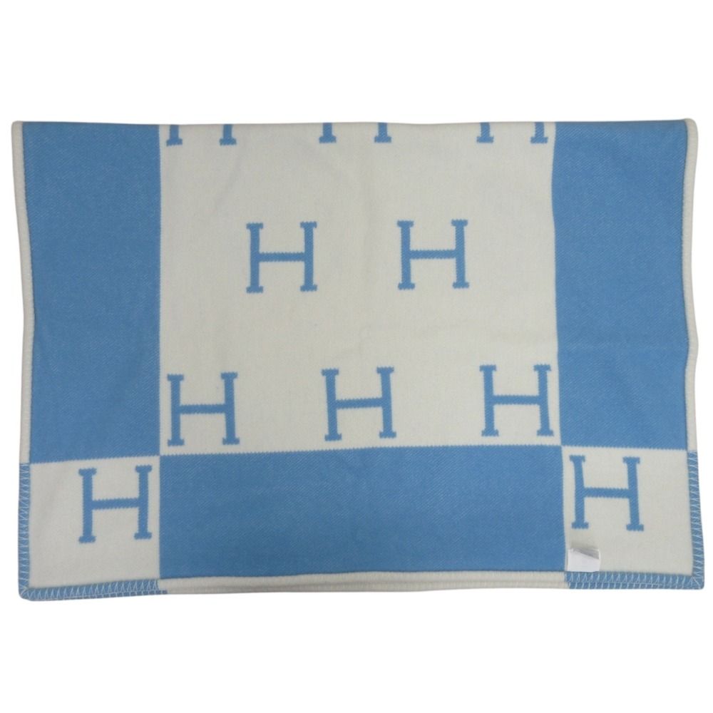 【極美品】HERMES ブランケット ベビーブレード アヴァロン カシミヤ混 美品 HERMES エルメス ベビープレード アヴァロン カシミヤ