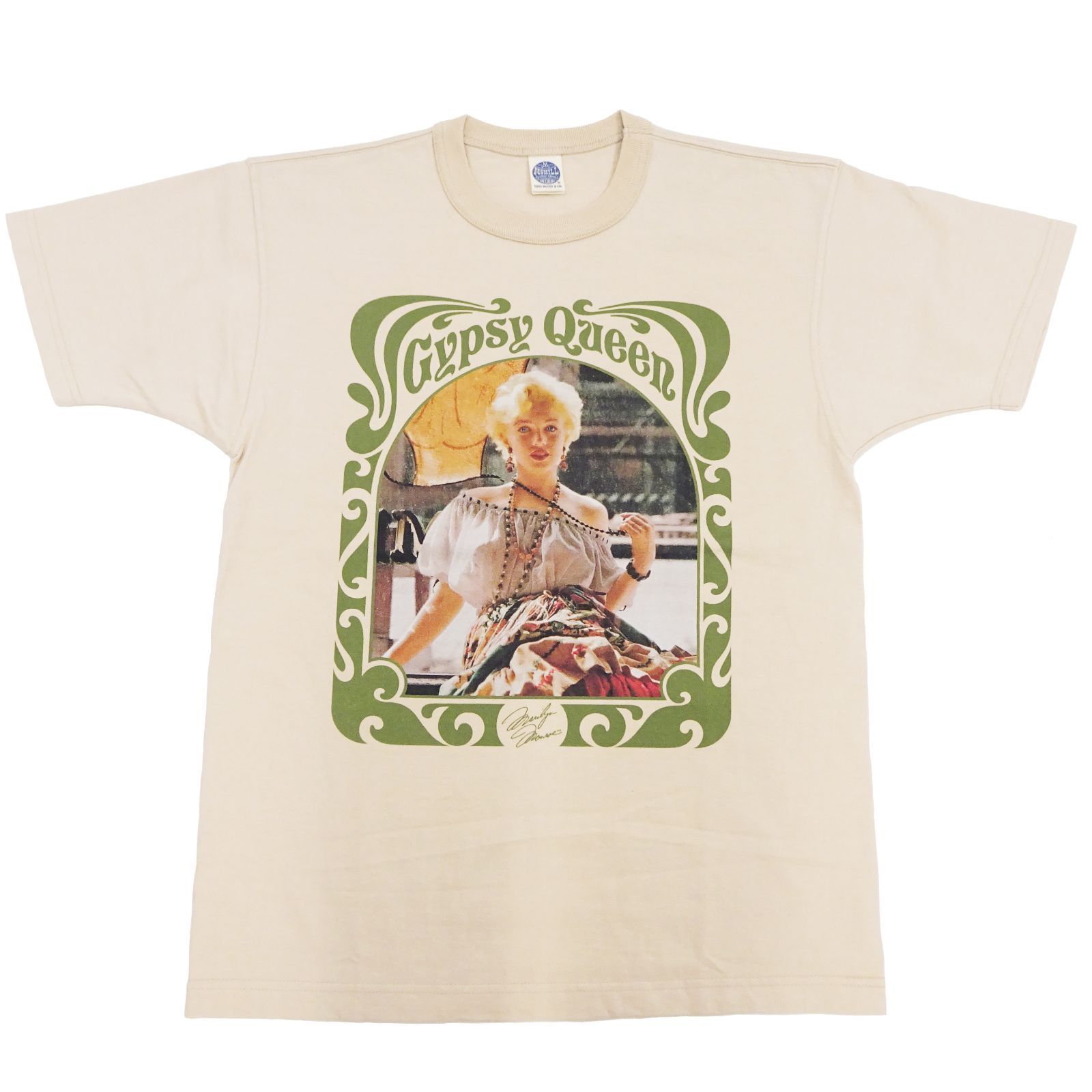 TMC2415 トイズマッコイ マリリン・モンロー Tシャツ Toys McCoy MARILYN MONROE TEE GYPSY QUEEN ベージュ 新品 アメカジショップ