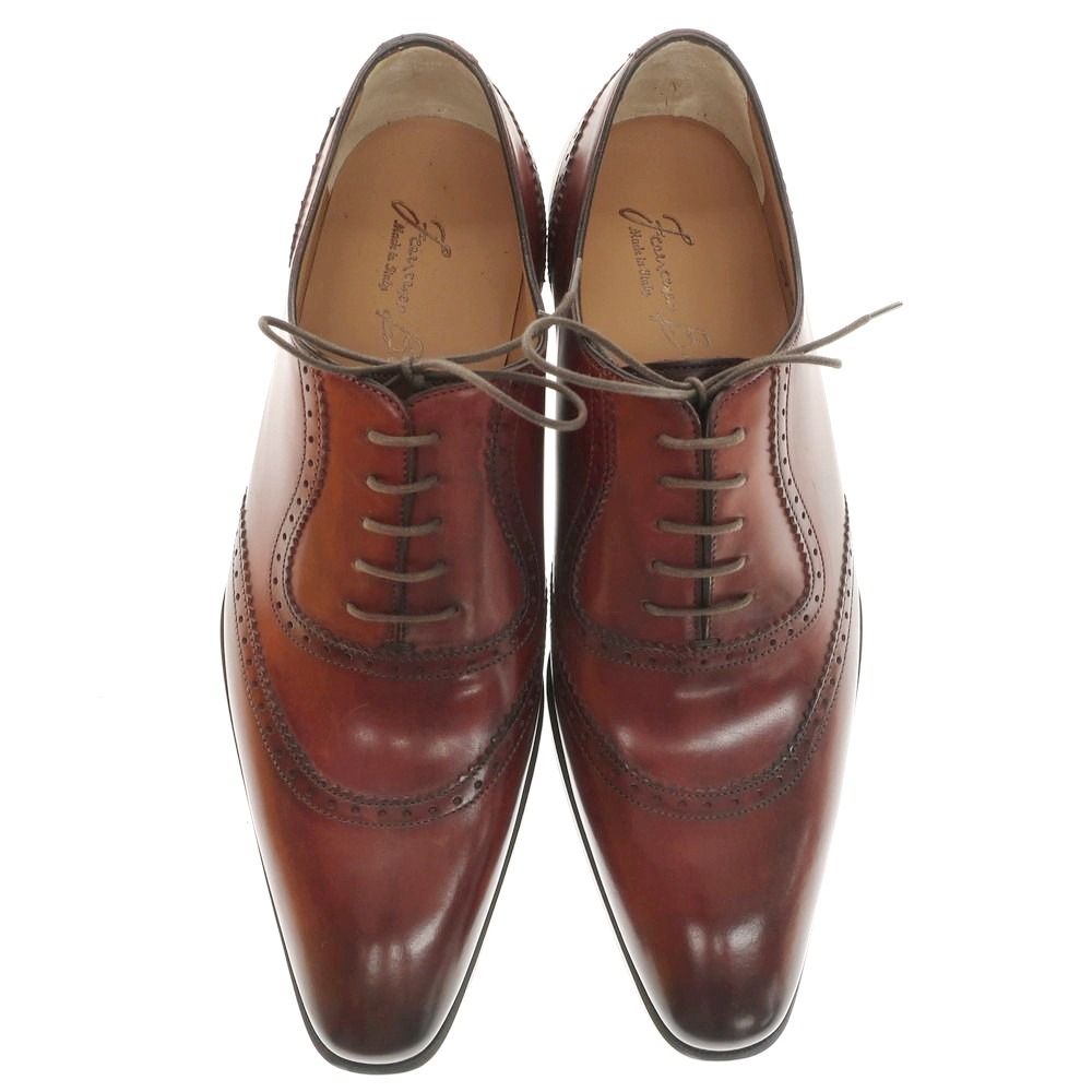 ♥ フランチェスコ ベニーニョ FRANCESCO BENIGNO ドレスシューズ ブラウン サイズ7 メンズ