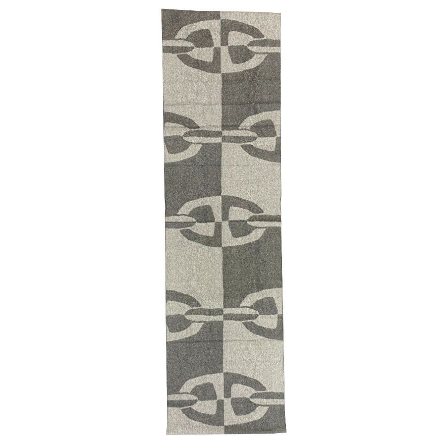 HERMES エルメス マフラー カシミヤマフラー シェーヌ ダンクル オプティック アントラシト フランネル グレー ライトグレー プレゼント ギフト レディース メンズ 女性用 男性用 ユニセックス H394070T 02