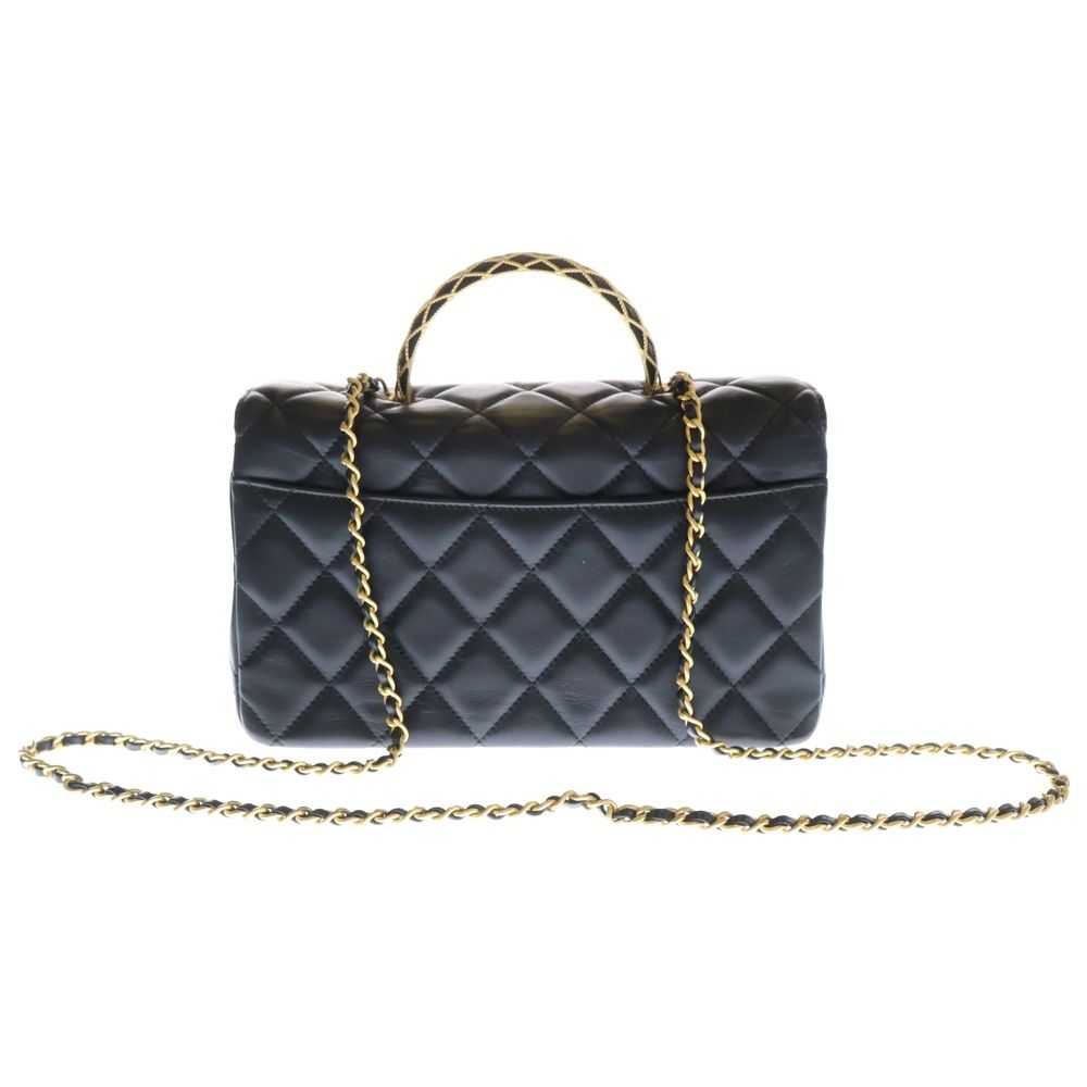 CHANEL (シャネル) マトラッセ ココマーク ラムスキン トップ