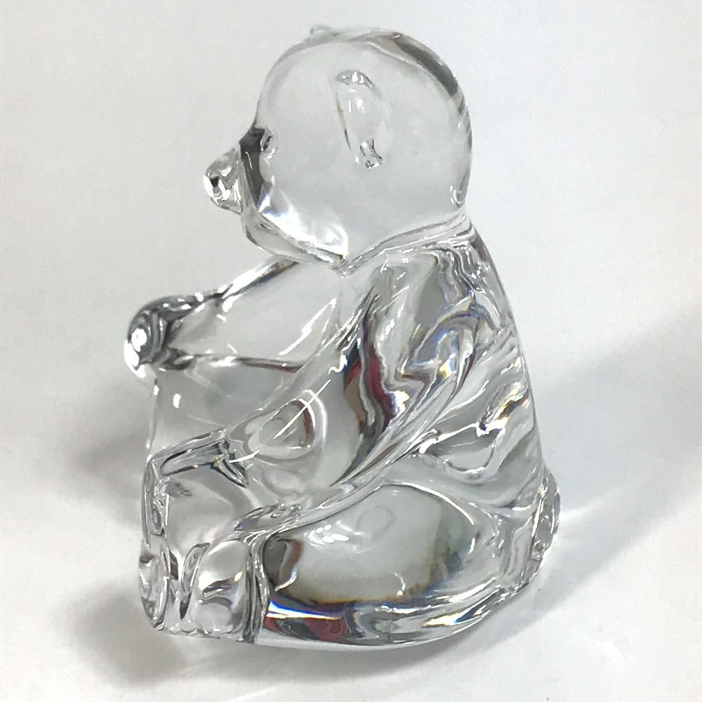 【お値下げしました！】バカラ／フィギュリン ベア 熊 クリスタルガラス 置物 バカラ フィギュリン ○ クマ 置物 座り 熊 くま オーナメント