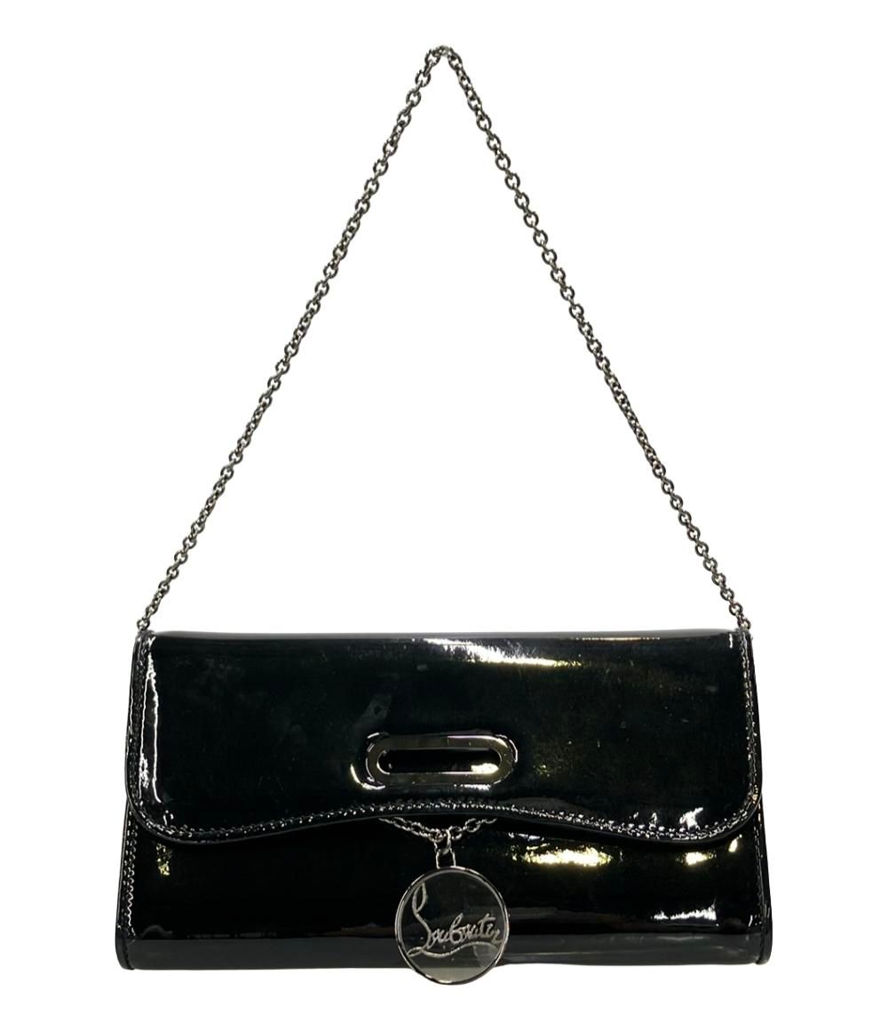 甲州印伝 印傳屋 合切袋 黒鹿革×赤漆 トンボ 巾着 袋 手提 革小物 上原