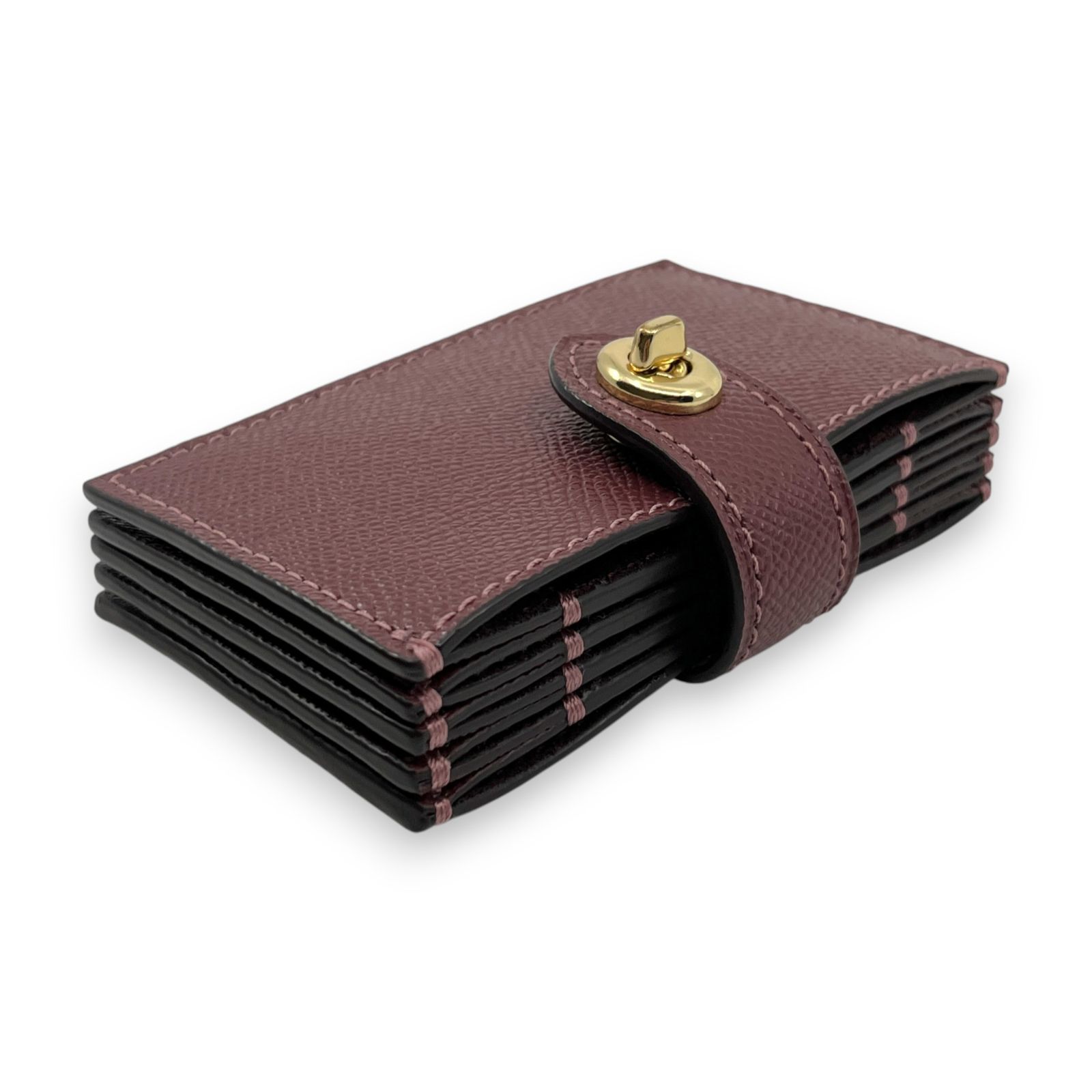 Coach コーチ カードホルダー ターンロック ブラウン 公式 Coach コーチ カードホルダー ターンロック ブラウン 公式