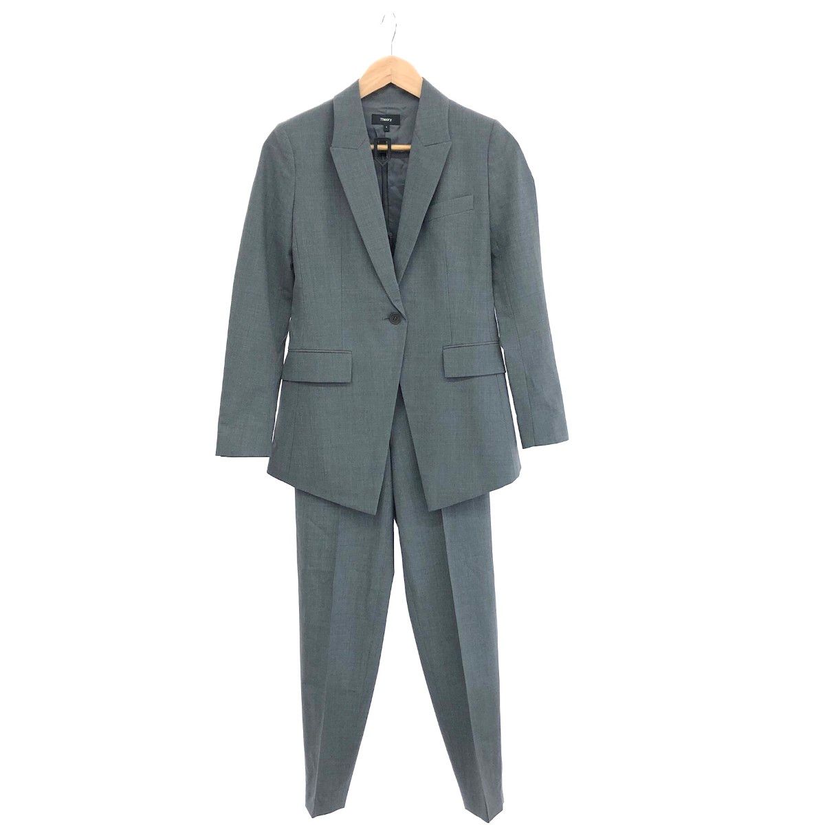 theory セオリー セットアップ|ETINNETTE B サイズ XXX0 TRACEABLE WOOL|PULL ON CARROT グレー レディース | 240001161914