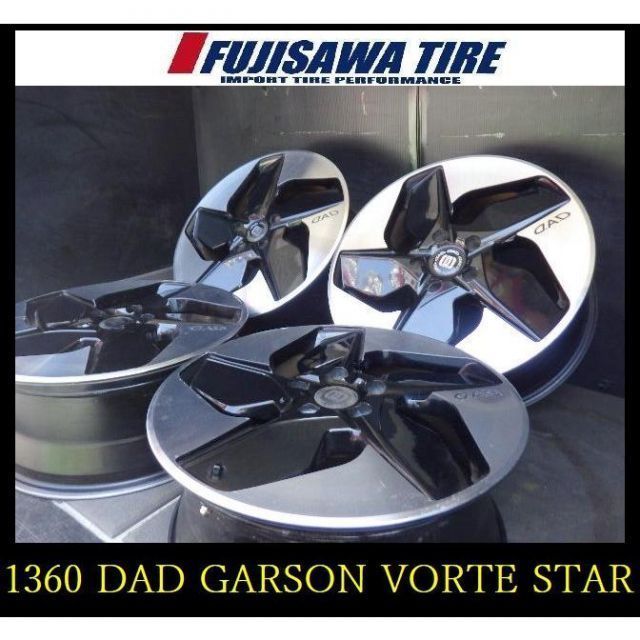 1360 DAD GARSON VORTE STAR◆18x7.5J 5穴 PCD114.3 53◆4本