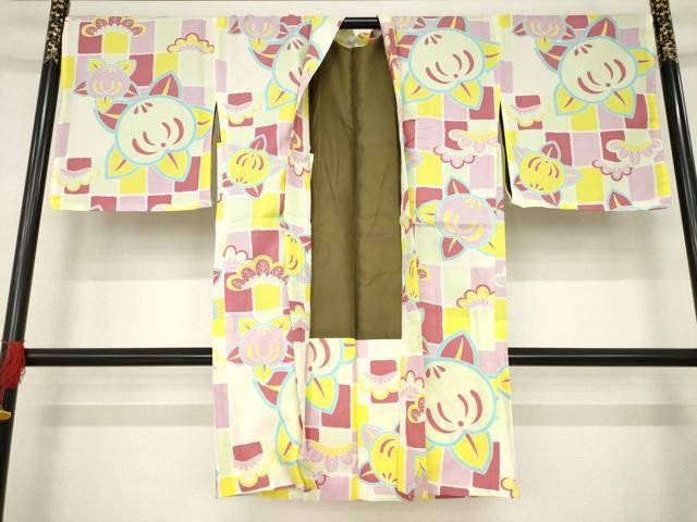 平和屋着物●長羽織 橘 洗える着物 ♥ AABB3202ck