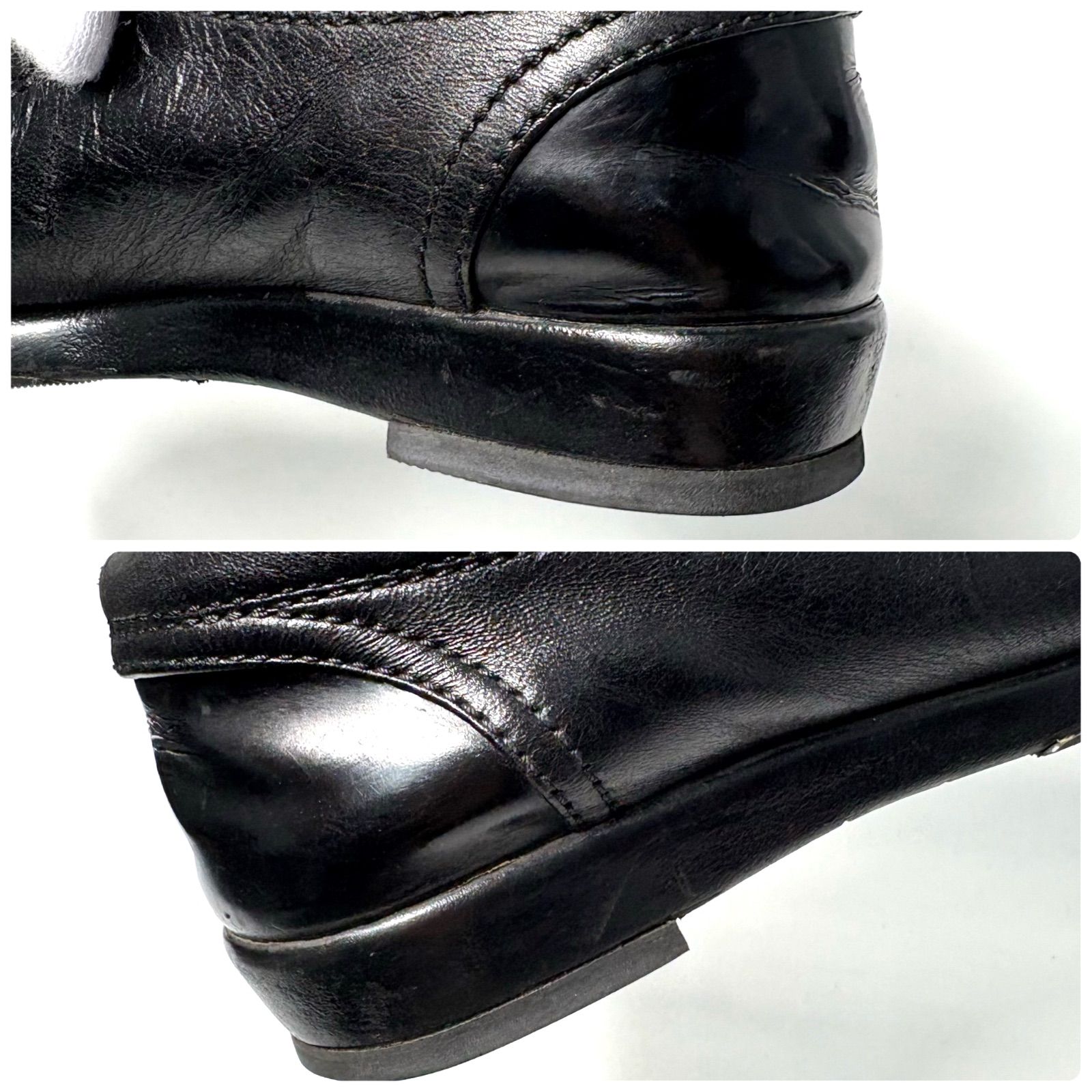 美品】 CHANEL シャネル レザー ココマーク スニーカー G25313