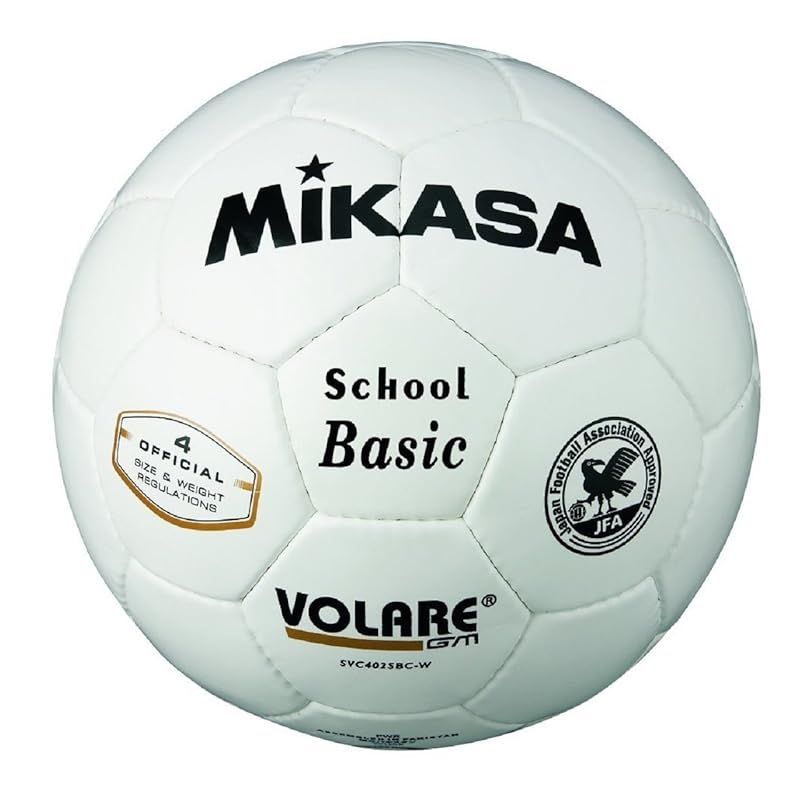 ミカサ(MIKASA) サッカーボール 4号 日本サッカー協会 検定球 (小学生用) ホワイト SVC402SBC-W 推奨内圧0.8(kgf/?)
