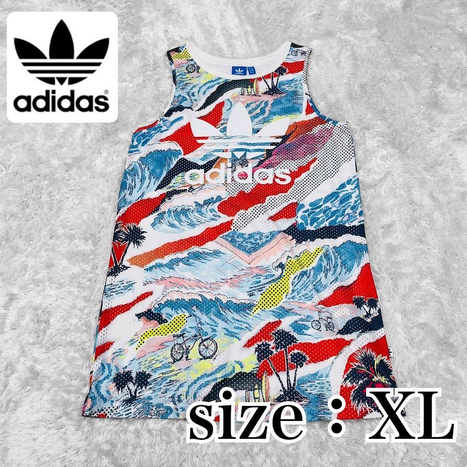 adidas originals the farm company TANK DRESS サイズ XL ゲームシャツ The Farm Company コラボ  タンクトップ タンクドレス | Shop at Mercari from Japan! | Buyee