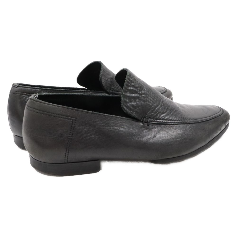 GUCCI (グッチ) レザーローファー スリッポン ブラック 105882