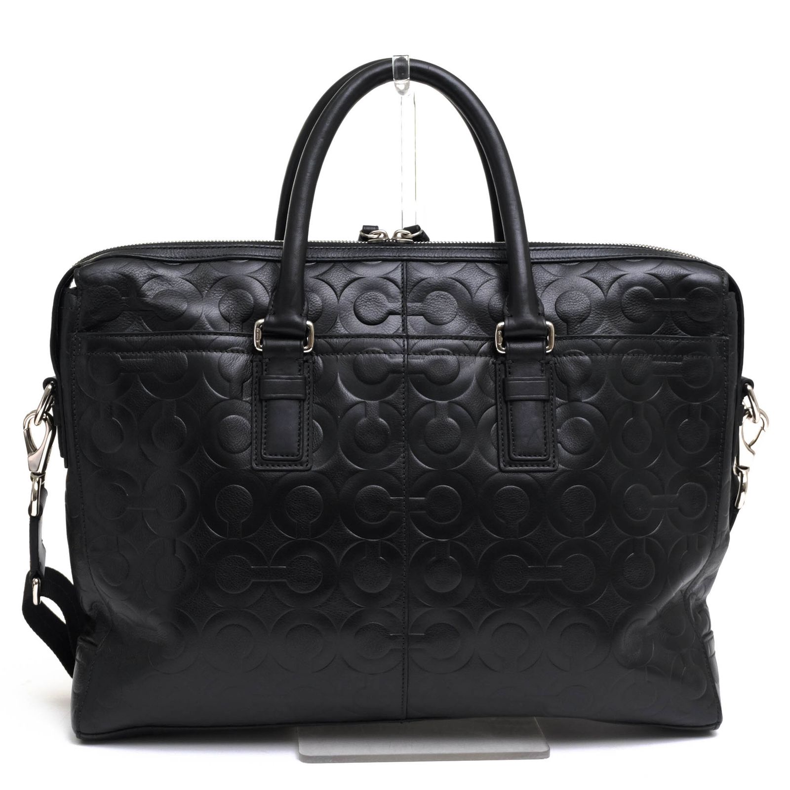 COACH コーチ オプアート 70251 レザー　ビジネスバッグ　黒 コーチ／COACH バッグ ブリーフケース ビジネスバッグ 鞄