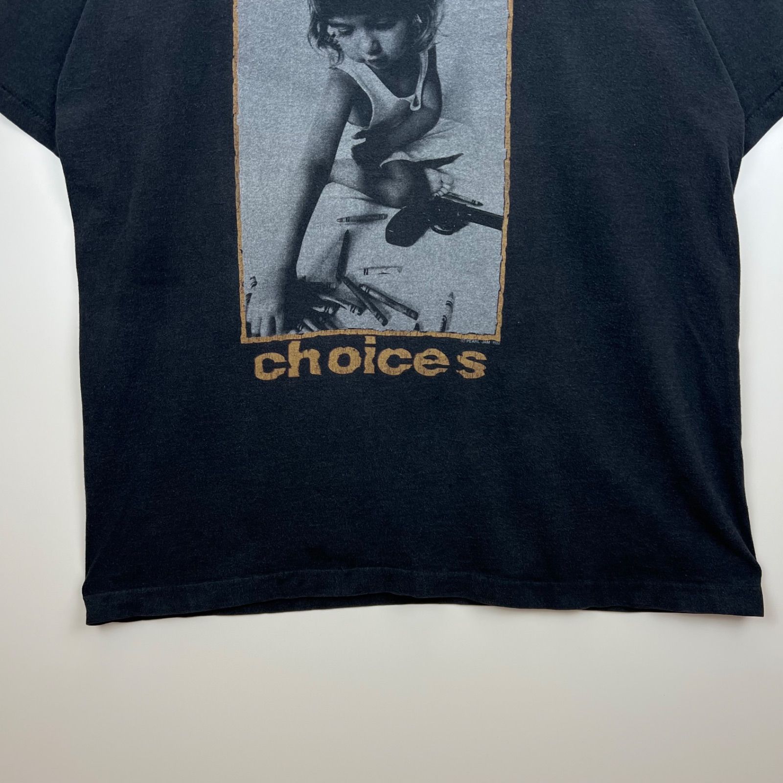 PEARL JAM VTG 90s 1992 choices tee shirt fol XL フルーツオブザ 