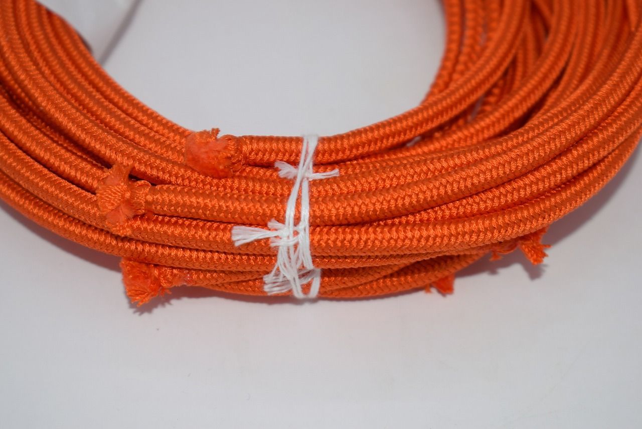 茶道具 壷飾り むすび紐 飾り茶壷 結紐 飾り紐 茶壺 朱 1点 口緒付 茶道 ms2228-01-or 注 画像は見本です