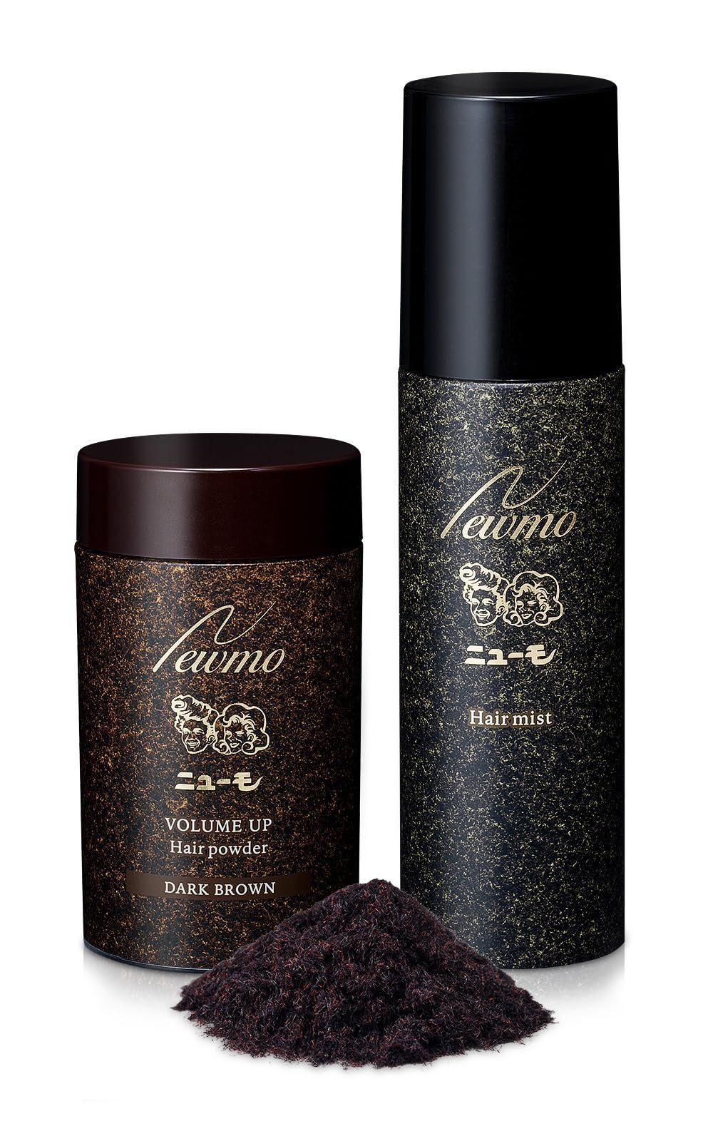 在庫 ダークブラウン 20g ヘアパウダー ヘアミスト 100ml 二ューモ セット