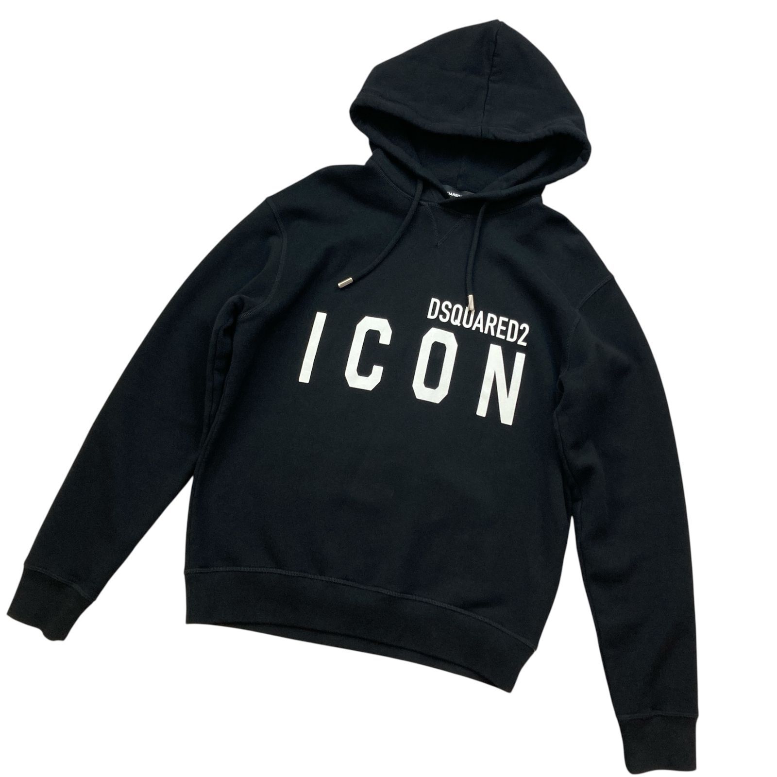 DSQUARED2 ICON パーカー ブラック Lサイズ DSQUARED2 ICON ストーン