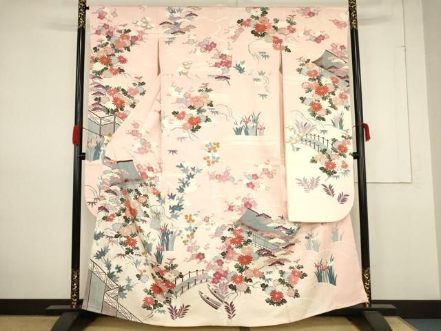 平和屋着物＊夏物 色無地 紗 濃鼠色 正絹 逸品 AABA6857st