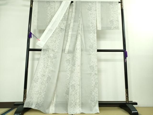 平和屋着物 上 夏物 本場大島紬 夏大島 草花間道 DZAB0126kh5