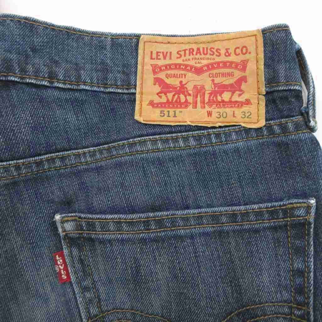 Levi's 511 ストレートデニム W30 L32 リジット Levi's 511 Slim Fit Jeans Men's Size W30 L32 Blue Denim