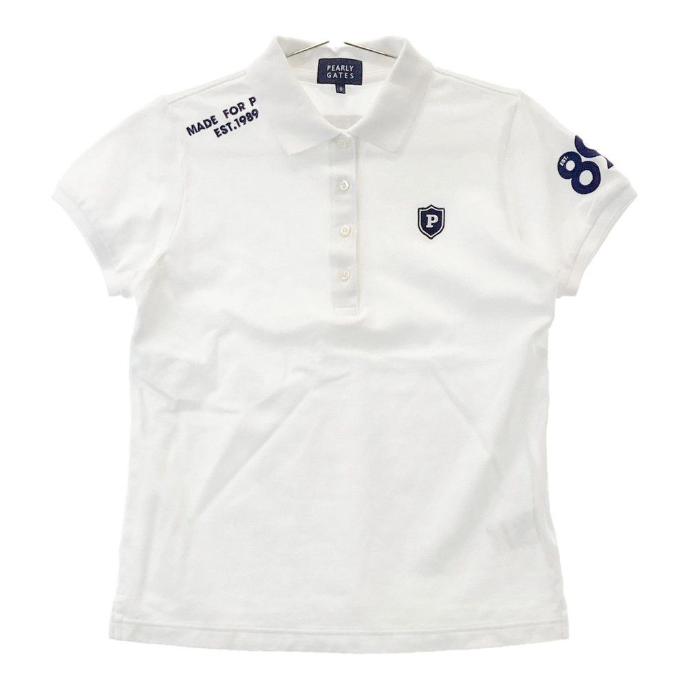 サイズ：0 PEARLY GATES パーリーゲイツ 半袖 ポロシャツ ホワイト系