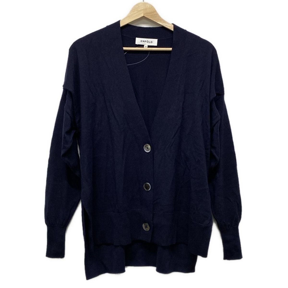 ENFOLD(エンフォルド) カーディガン サイズ38 M レディース - ダーク  