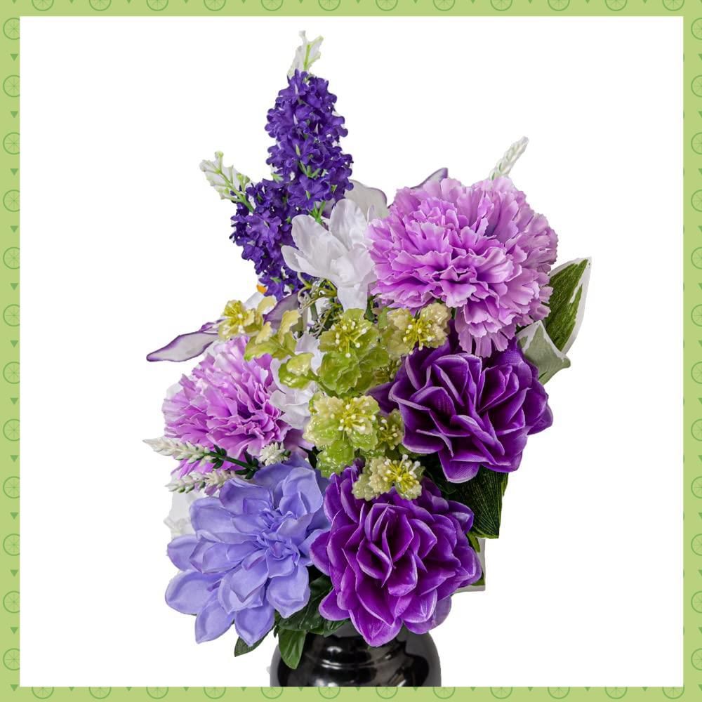 カトリック用 カーネーション ユリ ライラック 造花 2束 固定具付き 造花 仏花 お墓用 仏壇用 お盆 お彼岸 お供え 花 花束 アレンジ カトリック カーネーション ユリ ライラック 造花 2束 固定具付き 洋花