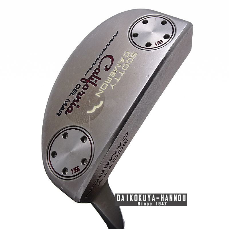 スコッティキャメロン SCOTTY CAMERON カリフォルニア モントレー タイトリスト34インチ 純正ヘッドカバー有 スコッティ キャメロン パター California DEL MAR 34インチ Scotty