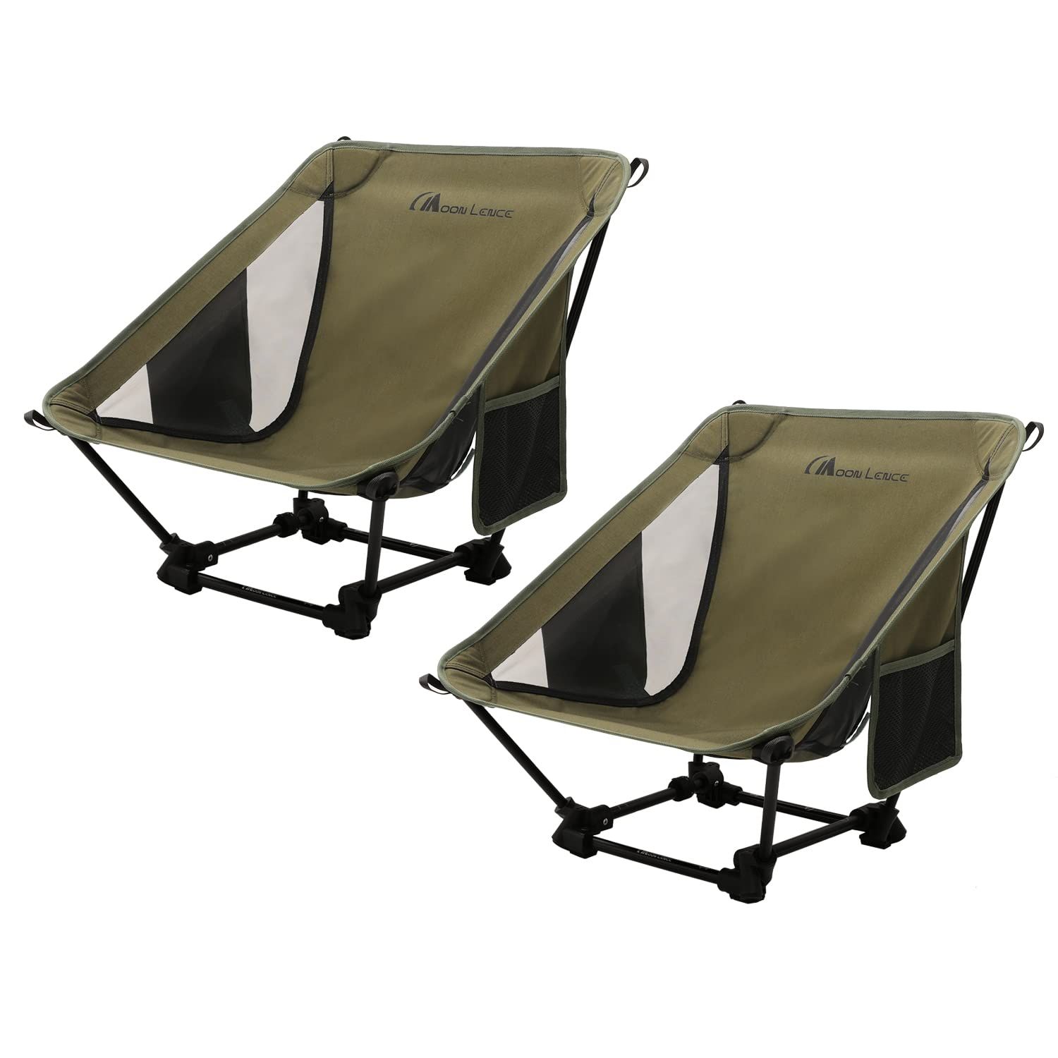 MOON LENCE アウトドアチェア グランドチェア キャンプ 椅子 ローチェア 軽量 折りたたみ コンパクト ハイキング お釣り 焚き火 登山 耐荷重150kg