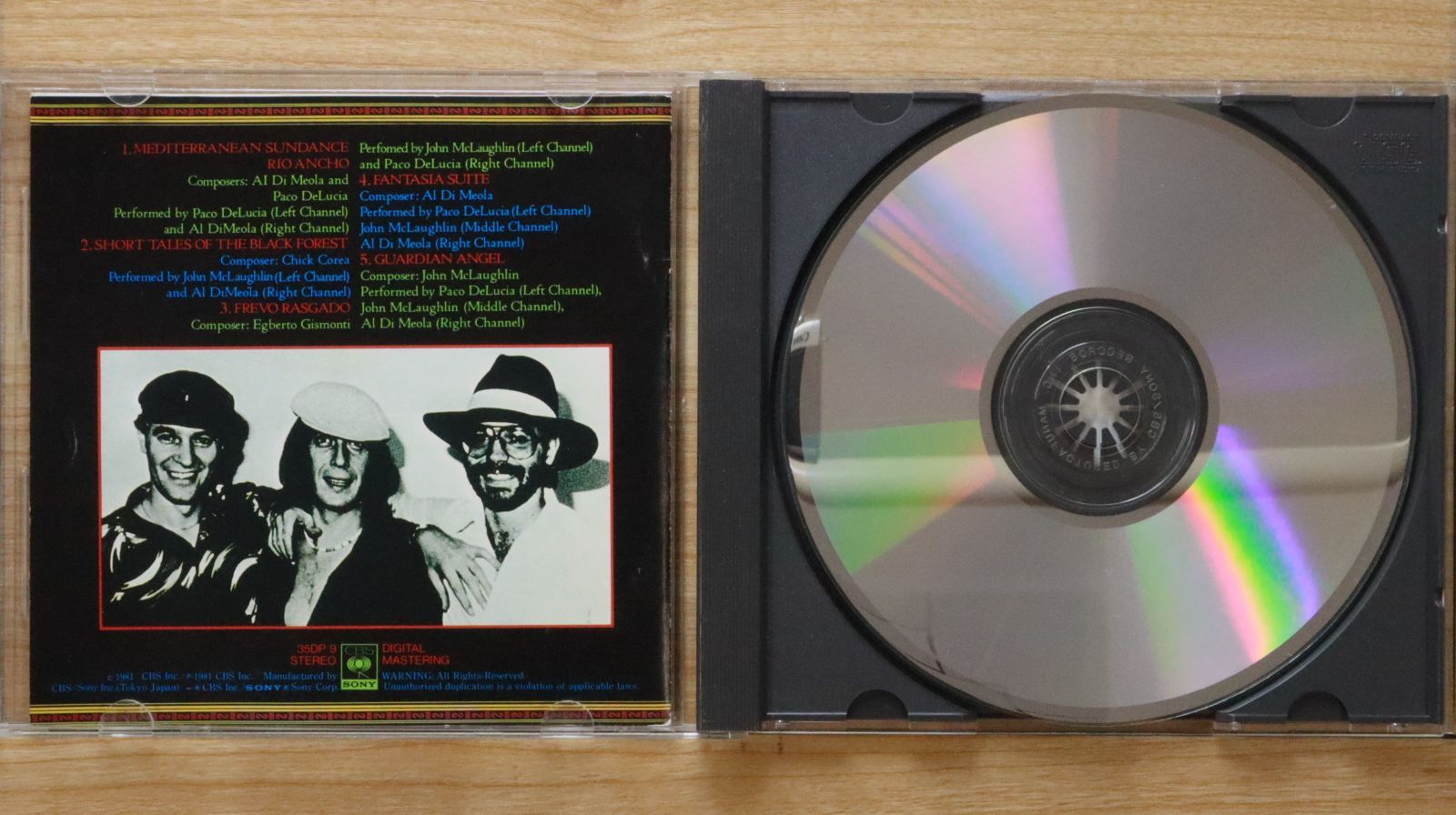 国内盤CD☆アル・ディ・メオラ,ジョン・マクラフリン,パコ・デ