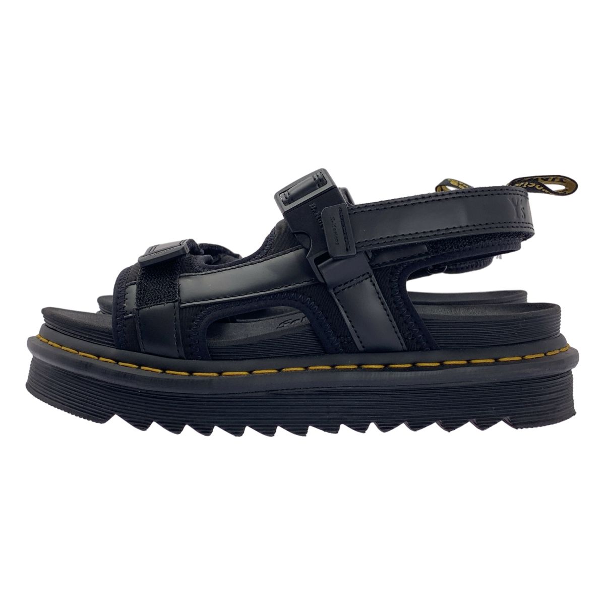 Y s ワイズヨウジヤマモト 2025SS × Dr.Martens ドクターマーチンコラボ FORSTER ZEB Y S ストラップ シャークソール サンダル UK6 ブラック メンズ